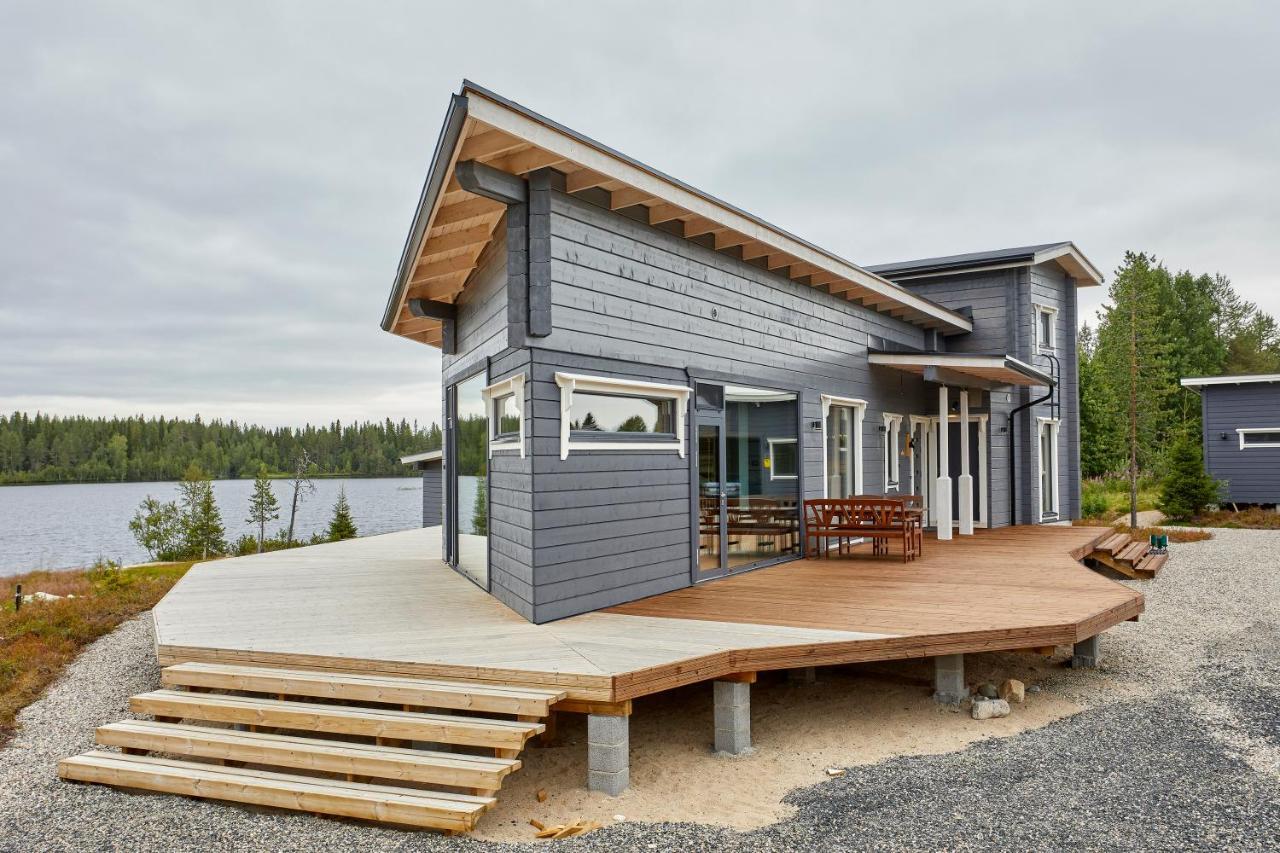 Huvila Eraemaajaerven Rannalla Taivalkoskella Jokijärvi Exterior foto