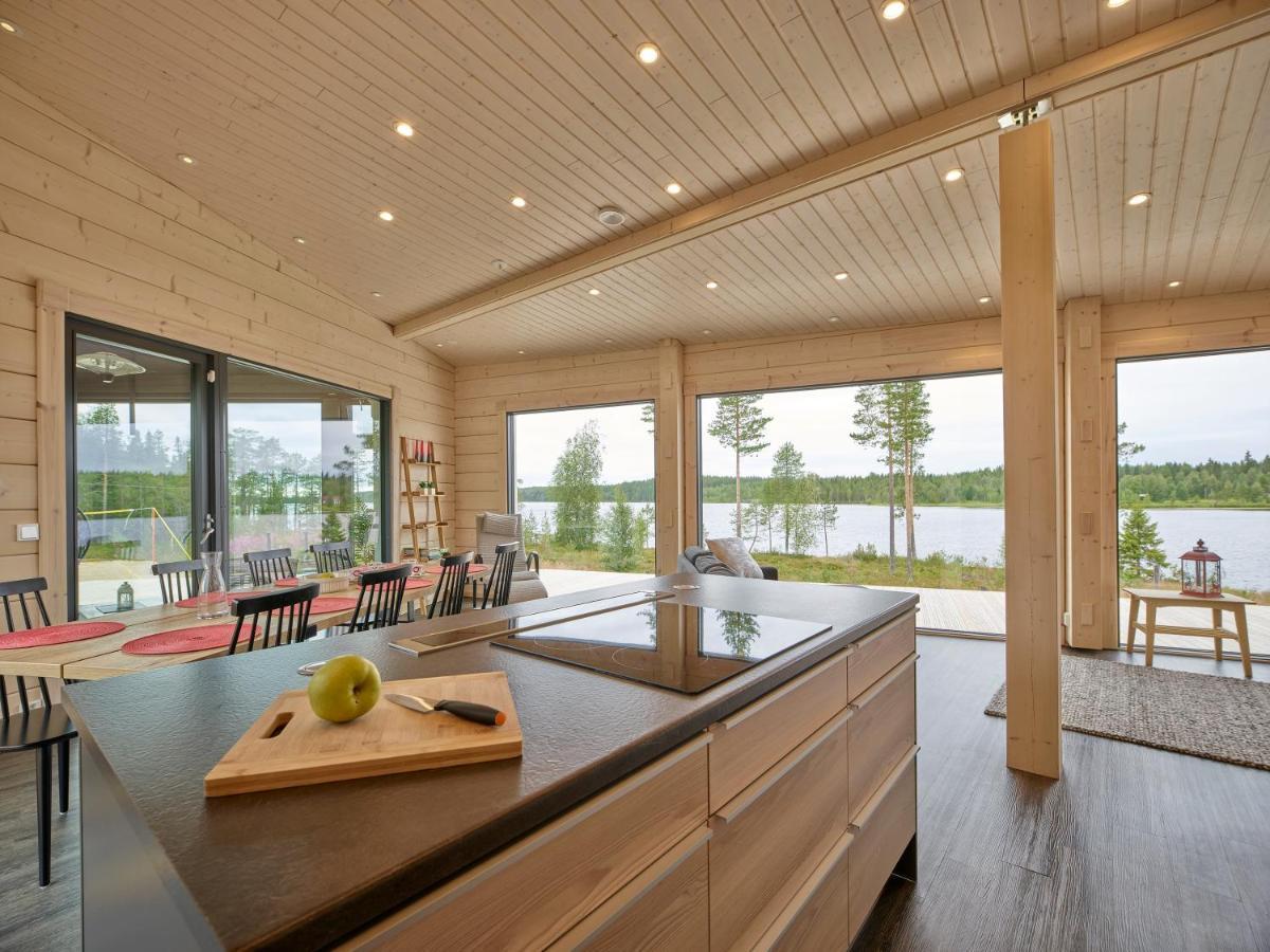 Huvila Eraemaajaerven Rannalla Taivalkoskella Jokijärvi Exterior foto