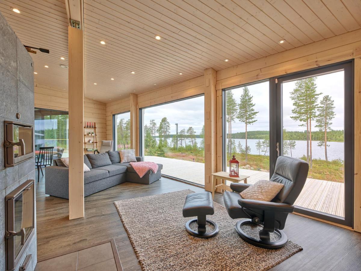 Huvila Eraemaajaerven Rannalla Taivalkoskella Jokijärvi Exterior foto