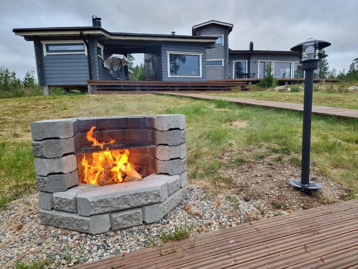 Huvila Eraemaajaerven Rannalla Taivalkoskella Jokijärvi Exterior foto