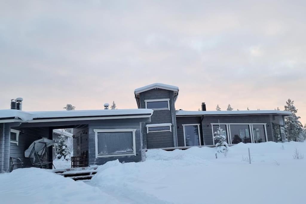Huvila Eraemaajaerven Rannalla Taivalkoskella Jokijärvi Exterior foto