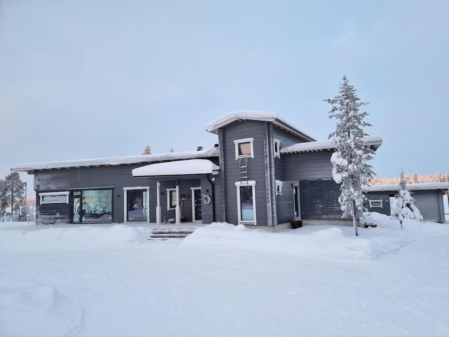 Huvila Eraemaajaerven Rannalla Taivalkoskella Jokijärvi Exterior foto