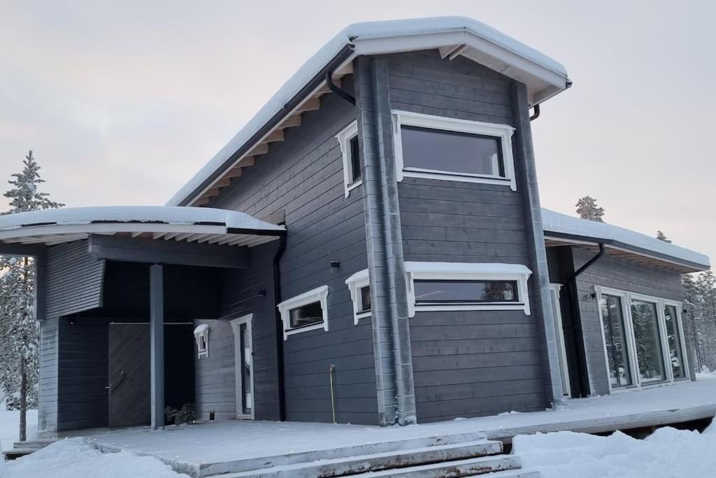 Huvila Eraemaajaerven Rannalla Taivalkoskella Jokijärvi Exterior foto