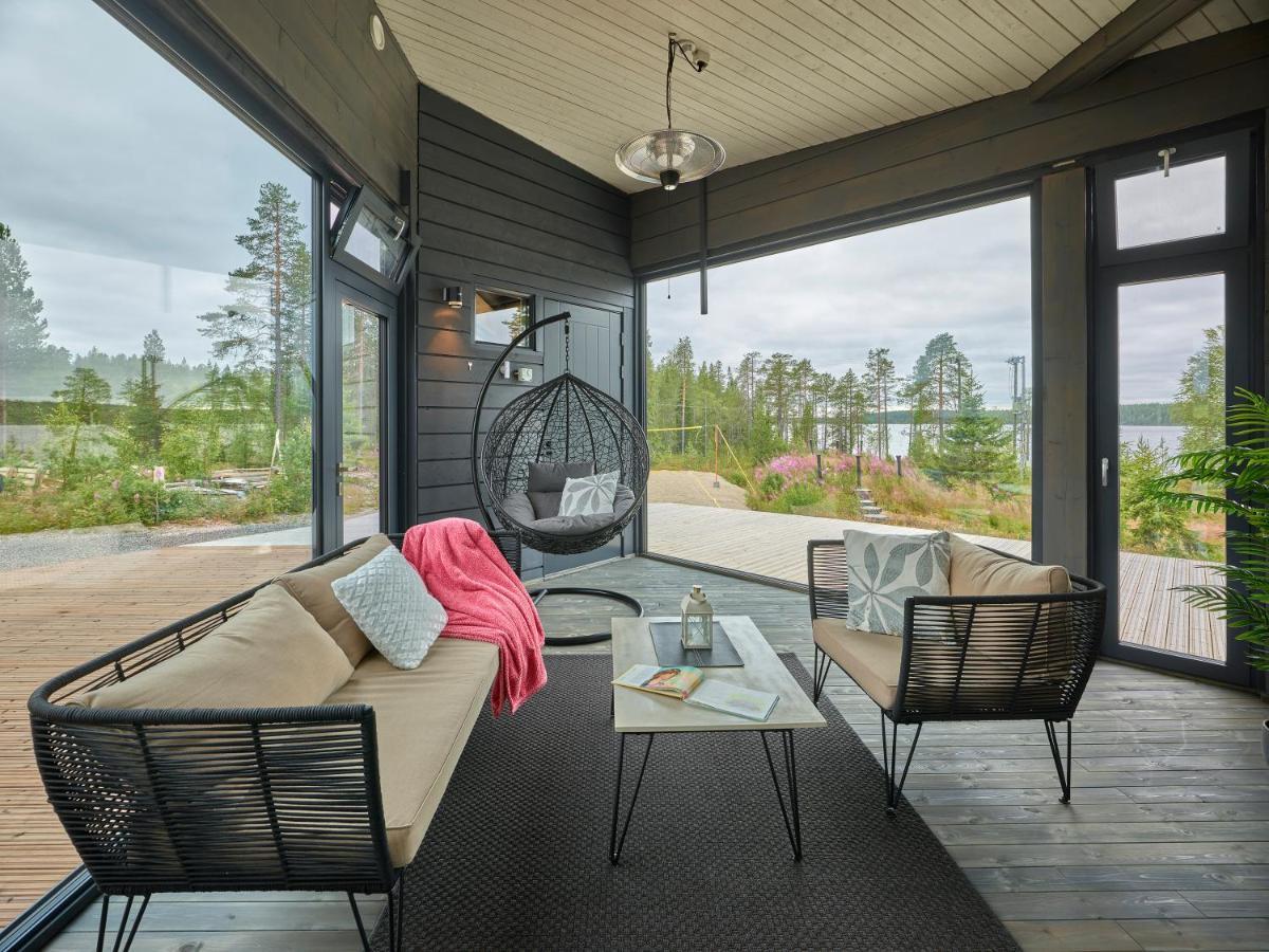 Huvila Eraemaajaerven Rannalla Taivalkoskella Jokijärvi Exterior foto