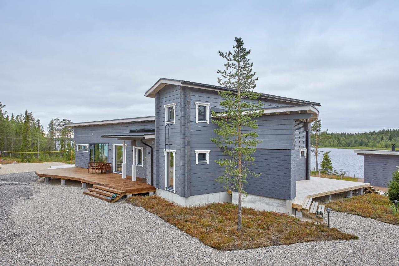 Huvila Eraemaajaerven Rannalla Taivalkoskella Jokijärvi Exterior foto