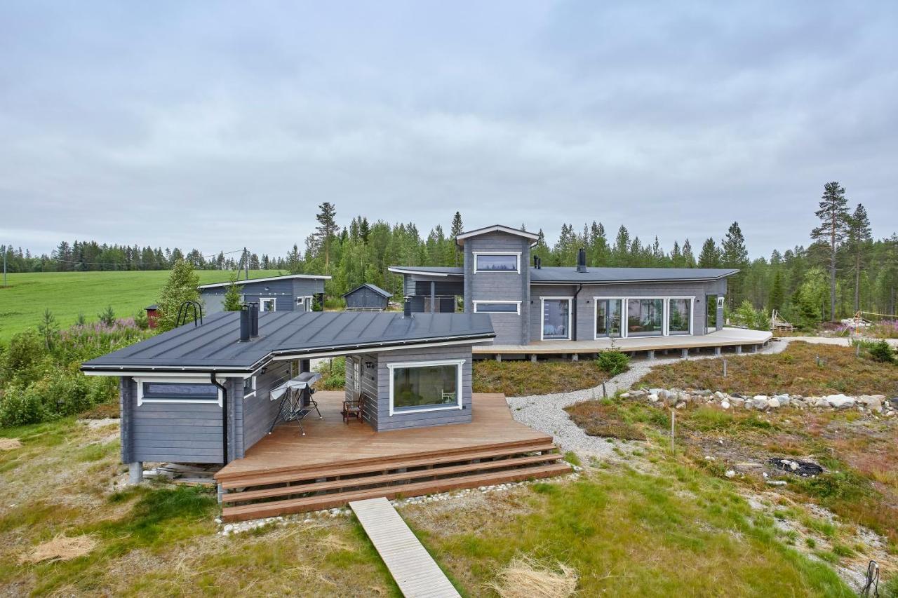 Huvila Eraemaajaerven Rannalla Taivalkoskella Jokijärvi Exterior foto