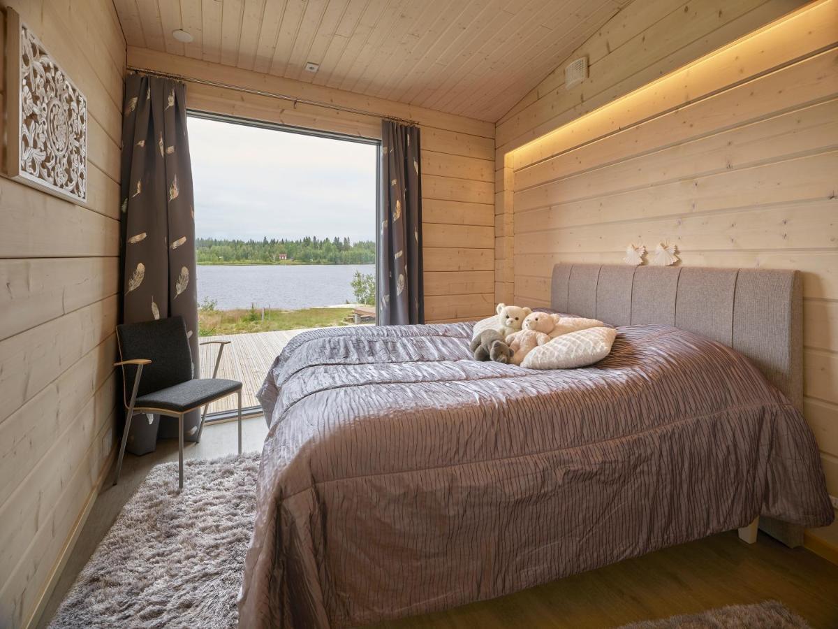 Huvila Eraemaajaerven Rannalla Taivalkoskella Jokijärvi Exterior foto