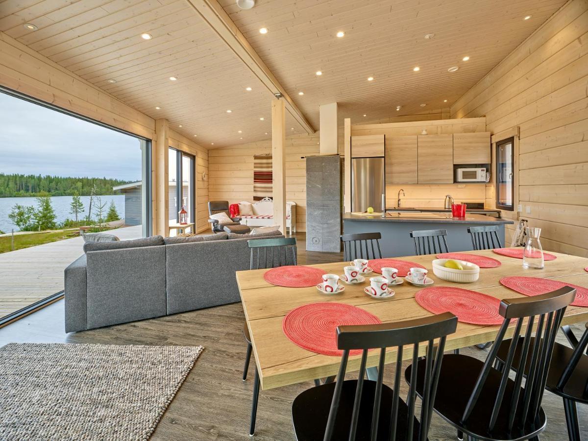 Huvila Eraemaajaerven Rannalla Taivalkoskella Jokijärvi Exterior foto