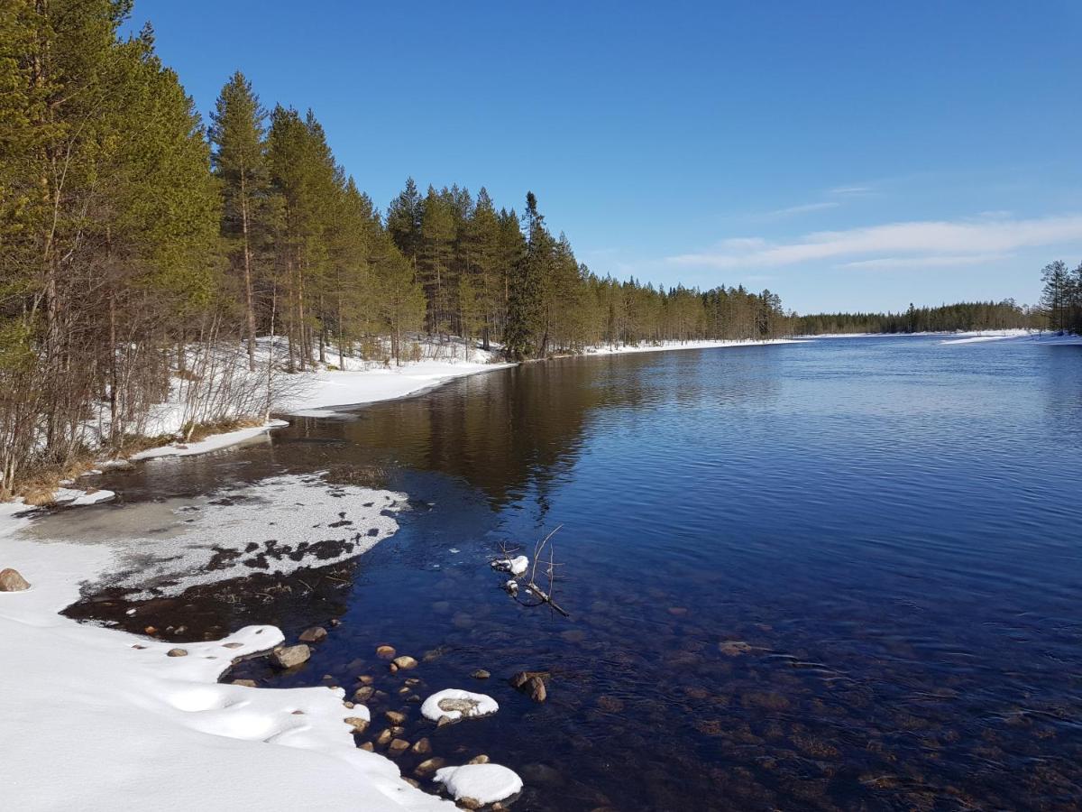 Huvila Eraemaajaerven Rannalla Taivalkoskella Jokijärvi Exterior foto