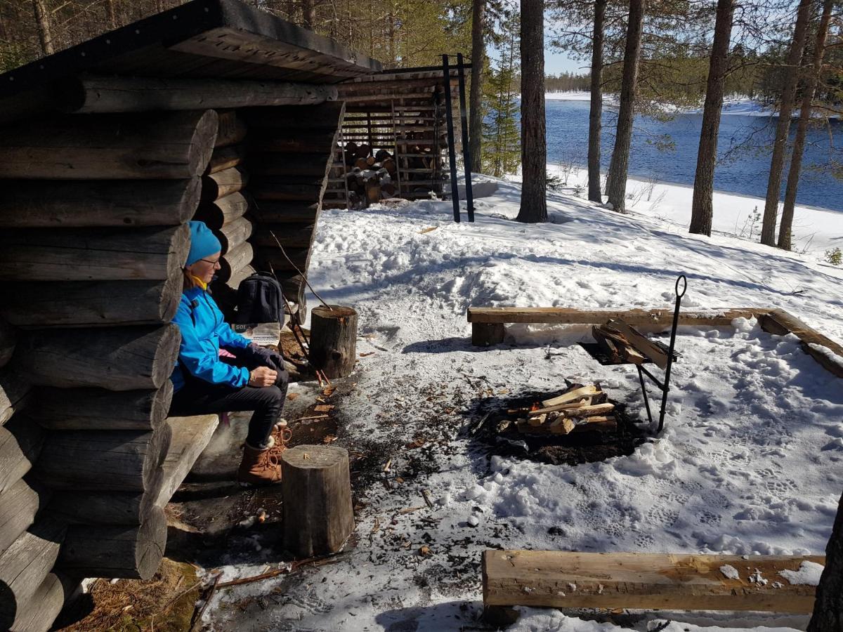 Huvila Eraemaajaerven Rannalla Taivalkoskella Jokijärvi Exterior foto